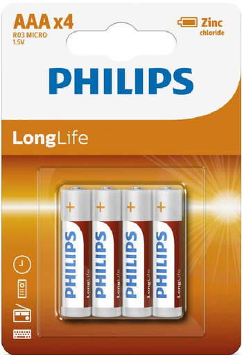 [300038] Батарей ААА Phillips R03L4B
